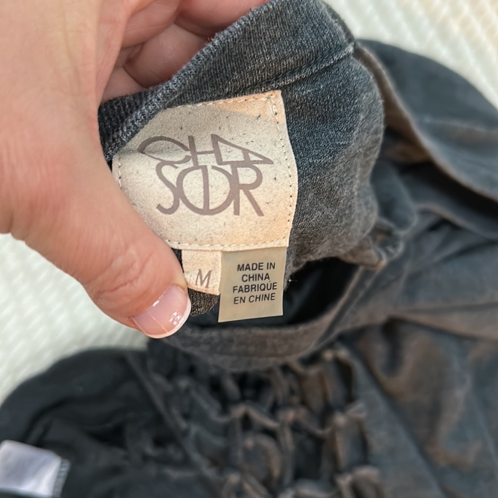 Chaser Women’s Top With Open Netted Back In Heath… - image 5